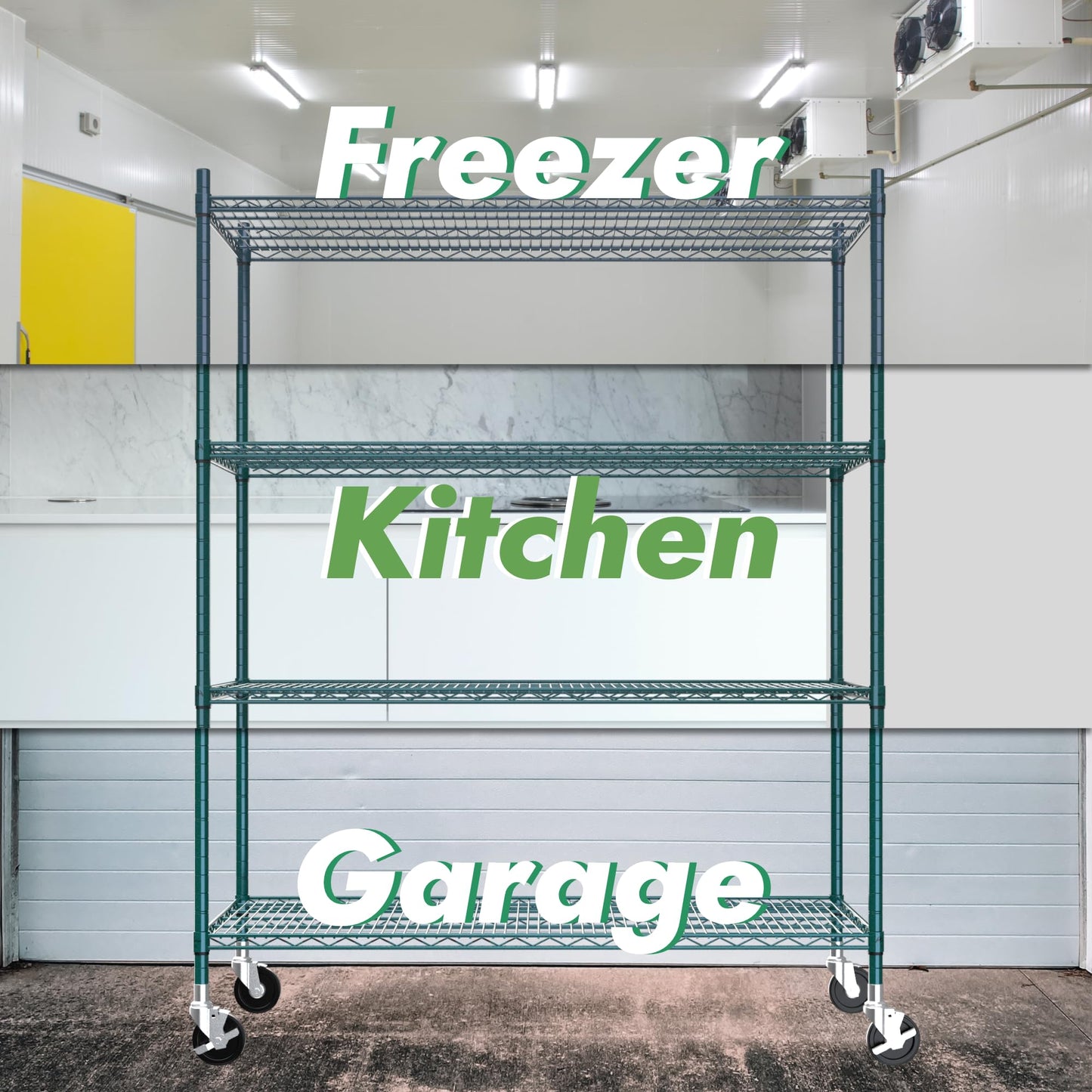 Wire Shelving Unit with Wheels