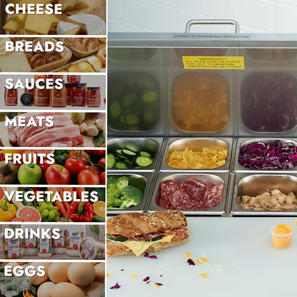 HECMAC 60" W Commercial Salad Prep Table