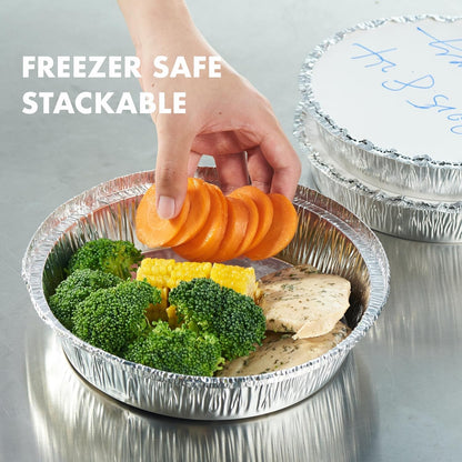 Round Aluminum Foil Pans with Paper Lids