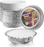 Round Aluminum Foil Pans with Paper Lids