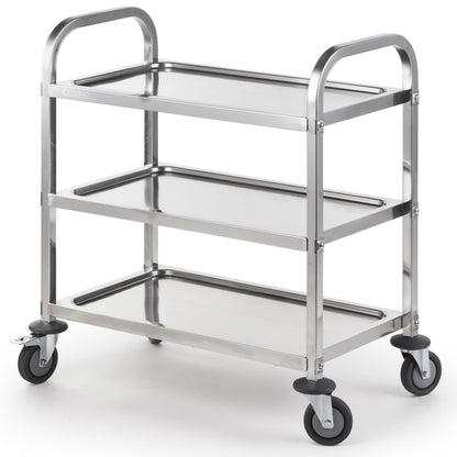 Stainless Steel Serving Trolley