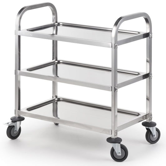 Stainless Steel Serving Trolley