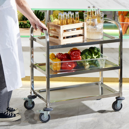 Stainless Steel Serving Trolley