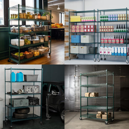 Wire Shelving Unit with Wheels