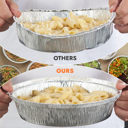 Round Aluminum Foil Pans with Clear Lids