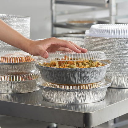 Round Aluminum Foil Pans with Clear Lids