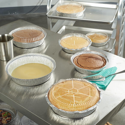 Round Aluminum Foil Pans with Clear Lids
