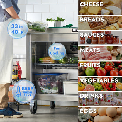 HECMAC 27" Commercial Refrigerator